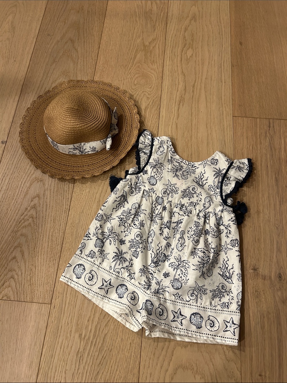 Happily Grey romper with matching hat